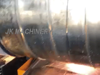 Spiral duct machine plasma cutting