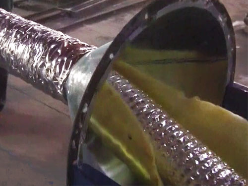 Aluminum flexible duct insulation